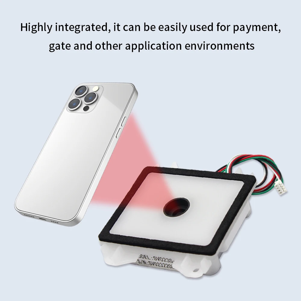 Module de numérisation Scanner de codes à barres USB Uart intégré 1D 2D lecteur de codes à barres Module de scanner QRCode pour le contrôle d'accès des distributeurs automatiques