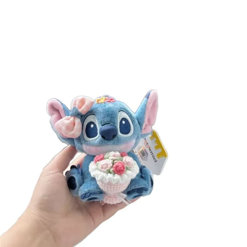 Breloczek Pluszowy Stitch Przytulanka Mała Kim Śliczna Lalka Zawieszka Bukiet Rąk Stitch Pluszowy Brelok Zawieszka do Torby Prezent dla Dzieci Dziewczynek Fanów
