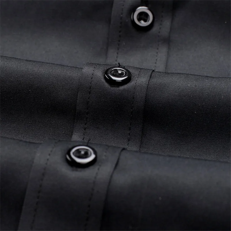 VISADA JAUNA Men Shirts Europe Size New Arrivals Slim Fit Male Shirt Solid Long Sleeve British Style Cotton Men's Shirt Office