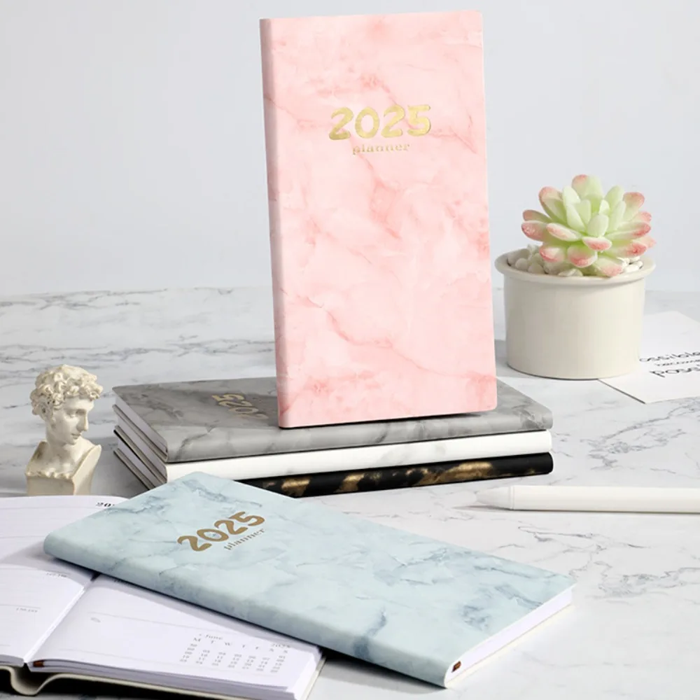 Writing Book Multifunction 2025 Schedule Notepad 365-Day Square Daily Planner Portable A6 English Schedule Book Student