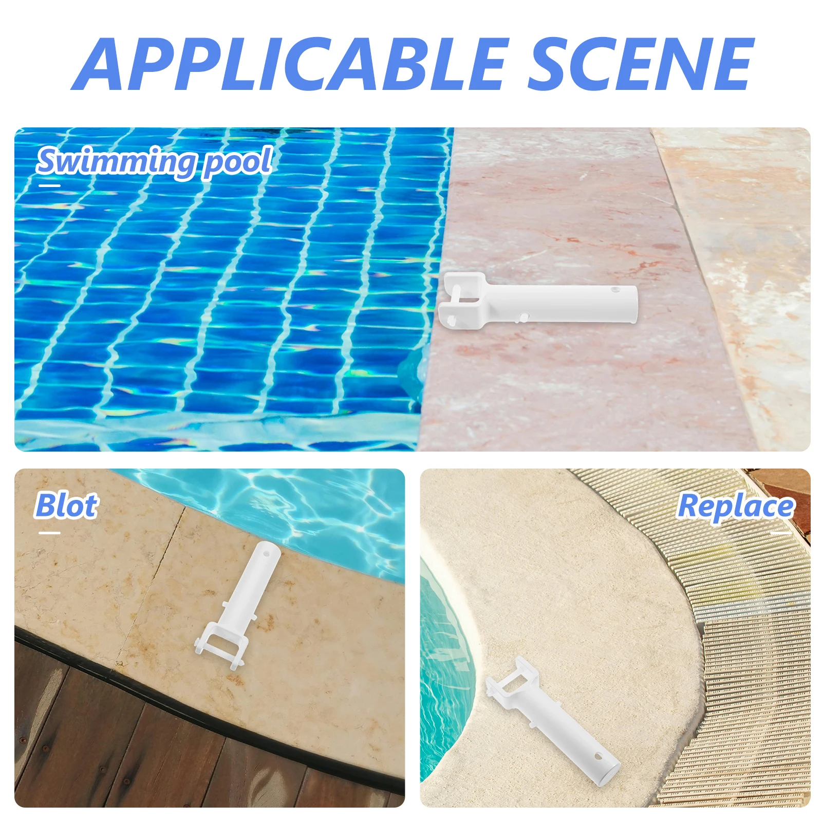 

s Pool White H Replacement Replacement Part Part Cleaning Accessory for Swimming Pool Cleaning Tool Plastic Grip