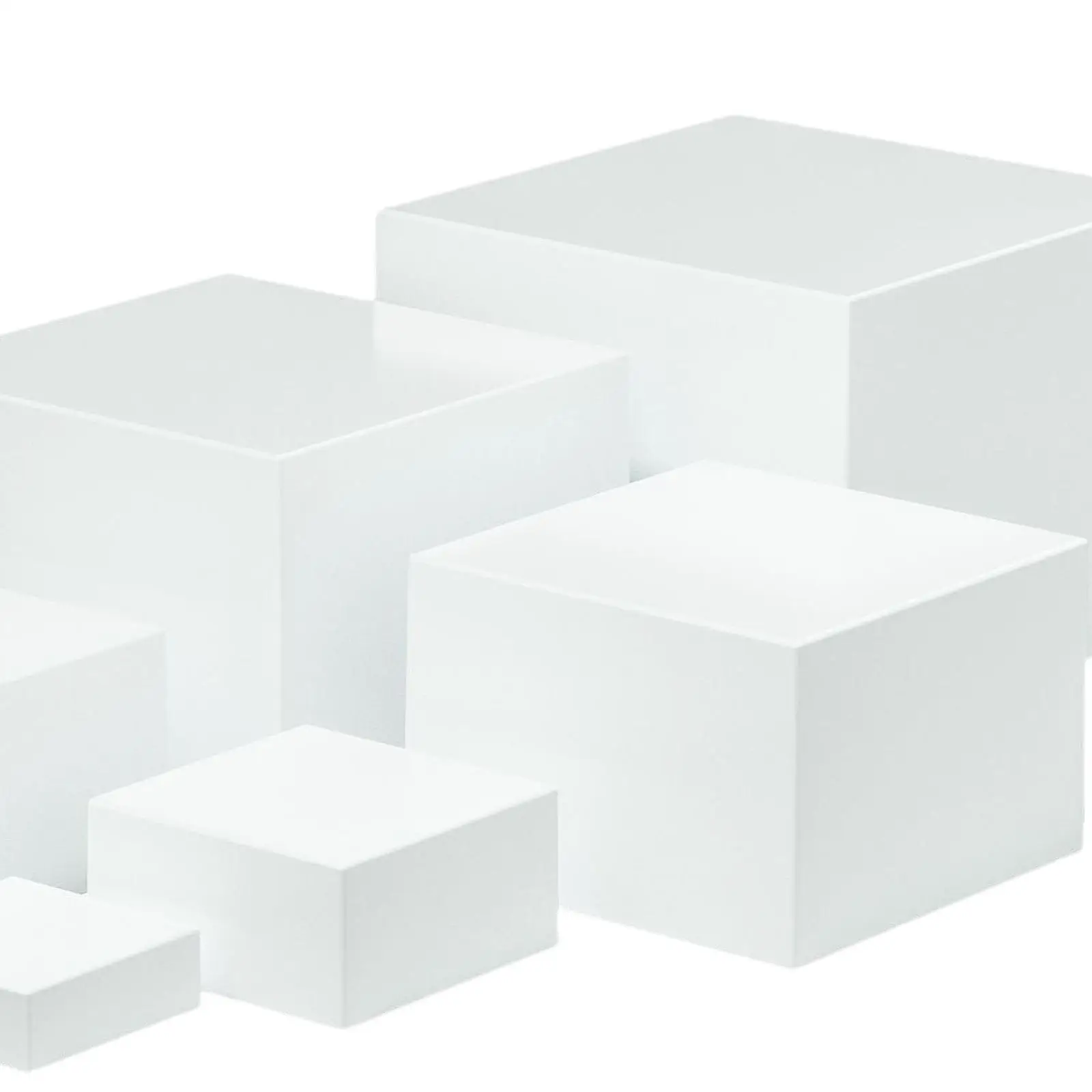 6 pièces Buffet Riser Food Riser 3", 4", 5", 6", 7", 8'' Présentoir Cube empilable