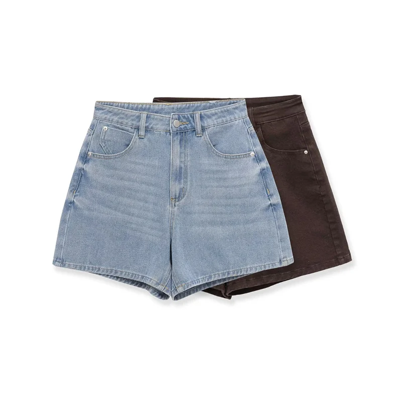

Summer Women's High Waisted Casual Denim Shorts 2026 New Fashion Trend Retro Shorts