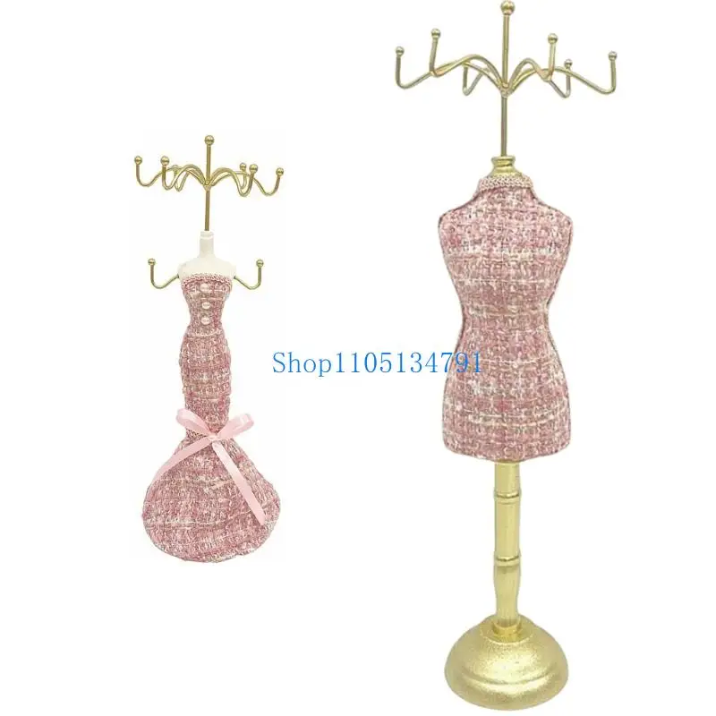 

98 км модные тканевые металлические органайзеры для ювелирных изделий, держатель в форме человека, дисплеи, серьги, кольца,