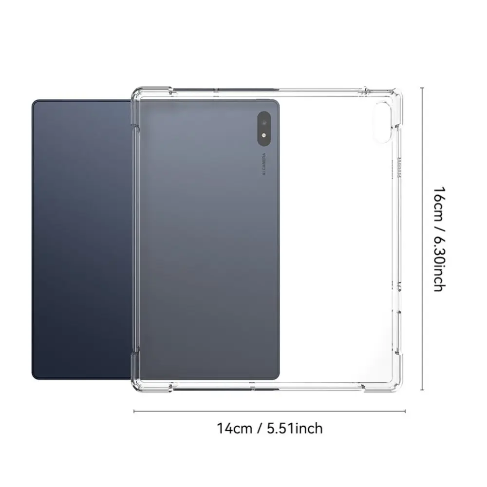 TPU Tablet Case Transparent with Pen Slot Protective Cover Ultra-thin Anti-Scratch Back Cover for Bigme B7 Pro/Bigme B7 7-inch