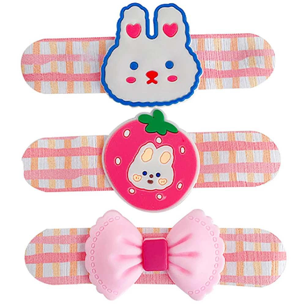 2/3/4pcs Children's Hair Patch Cartoon Velcro Hair Patch Hairband Patch Hair Clip Headwear Bow Hair Accessories