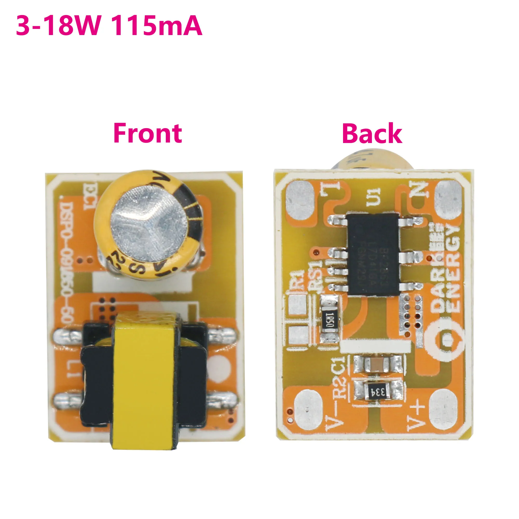 10Pcs Led driver 3-18W 115mA led power supply unit Driver leds transformers DC30-160V For Bulb Spotlight Accessories Repair Blub