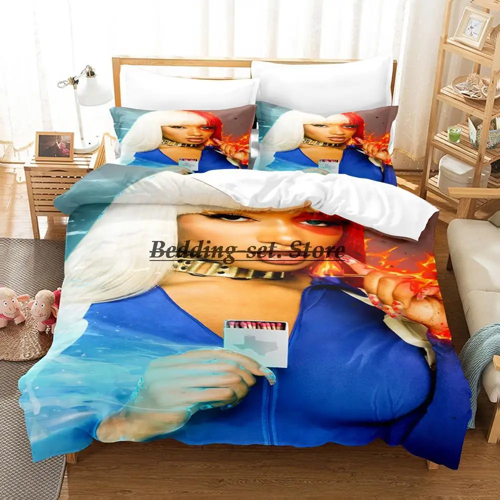 

Megan Thee Stallion Bedding Set Single Twin Full Queen King Size Bed Set Aldult Kid Bedroom Duvetcover Sets 3D Bed Sheet Set