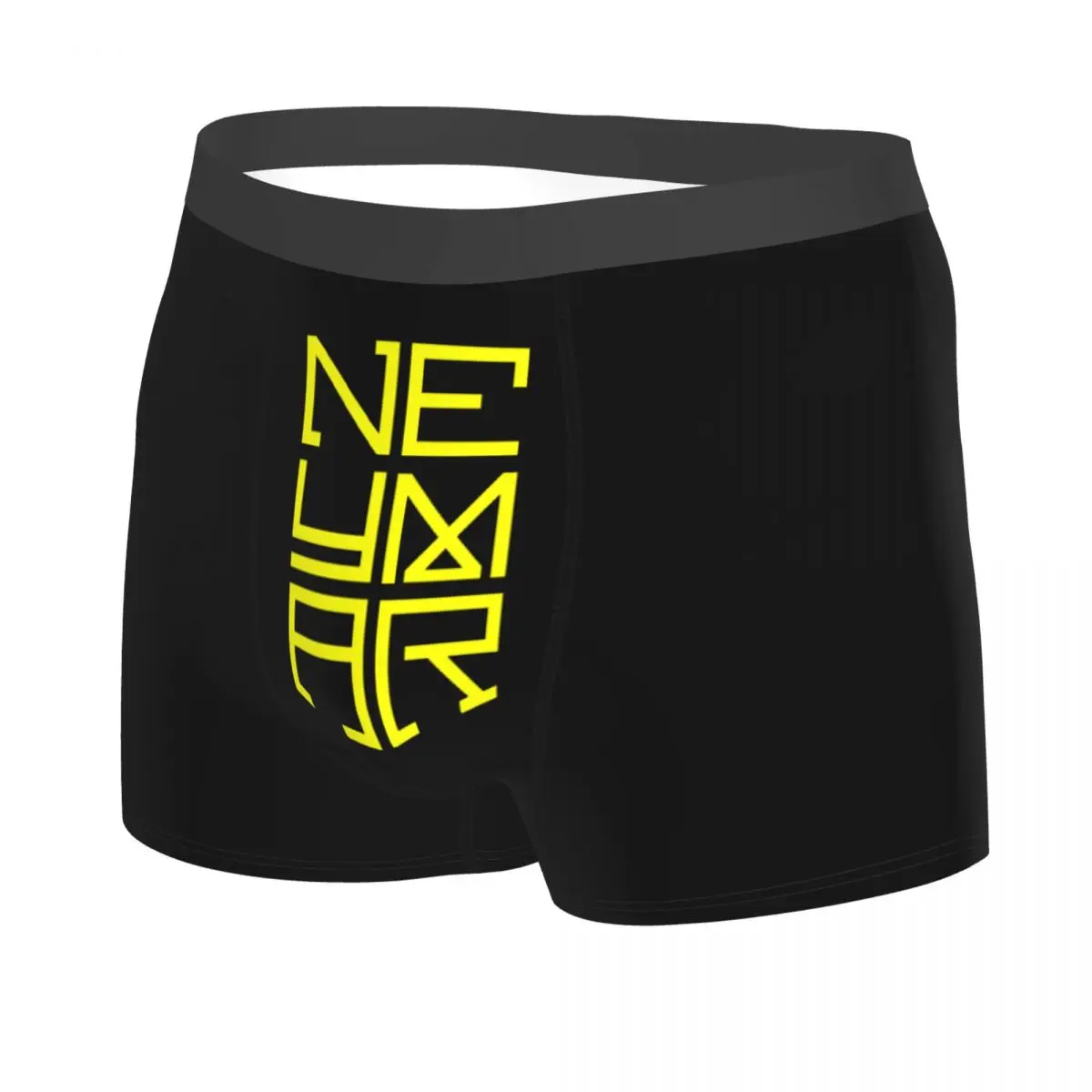 Male Fashion Yellow Neymar Football Underwear Soccer Boxer Briefs Soft Shorts Panties Underpants