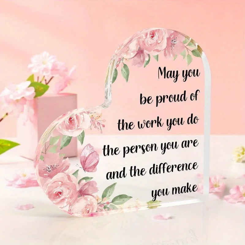 Thank You Acrylic Gifts: Inspirational Style – Appreciation for Nurses/Teachers/Employees/Volunteers & Friends