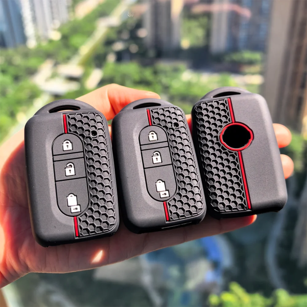 Silicone Remote Key Fob Shell Cover Case For Nissan Qashqai Micra Juke X-Trail Tiida Navara Note Pathfinder Key Chain