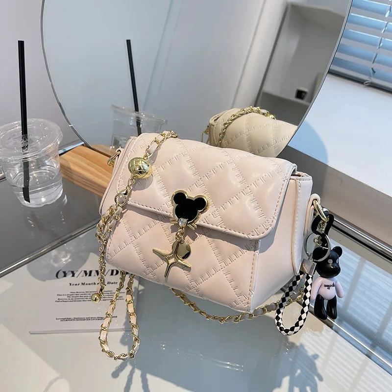 

Стильная Маленькая женская сумка на цепочке с хорошей текстурой Новая модная популярная простая сумка через плечо для женщин