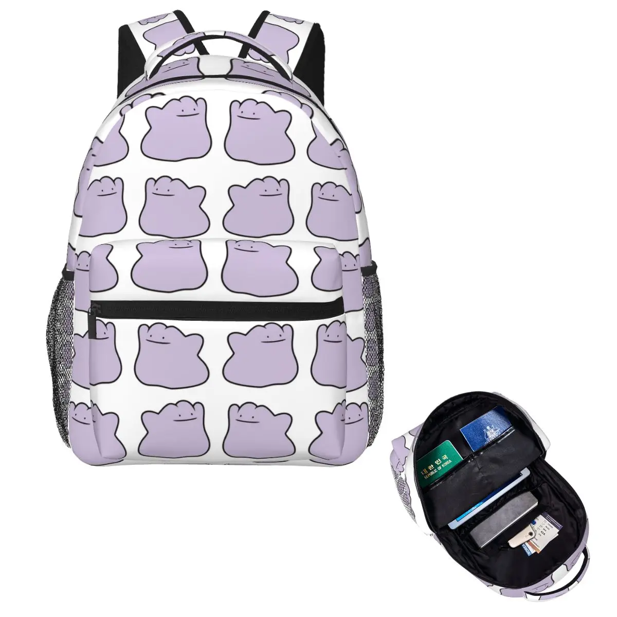 Double Ditto Student Backpack School Bag Hiking Travel Daypack for Men Women Fashion Bookbag Shoulder Bags