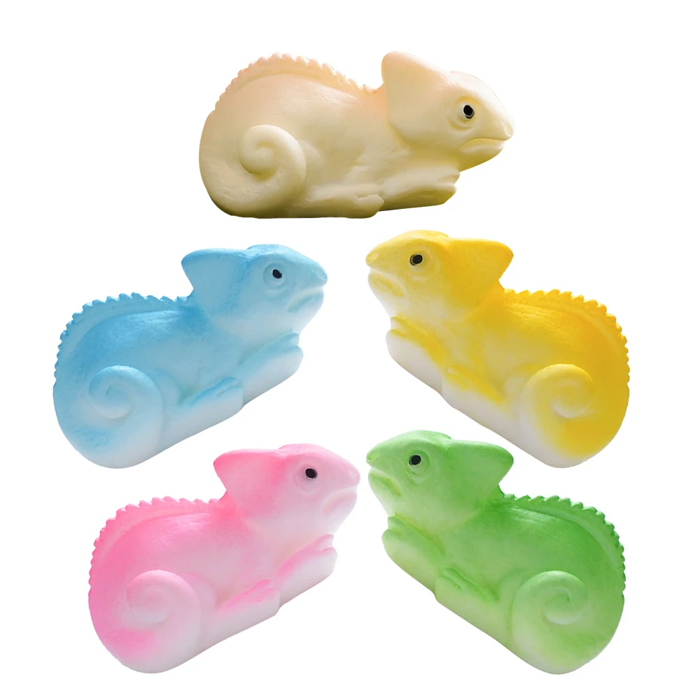 5 Stück simulierte Eidechsen-Dekorationen, Mini-Tierfiguren, Mikrolandschaftszubehör