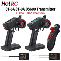 HotRC Transmitter CT-6A CT-8A DS600 6CH 8CH 2.4GHz Radio System Remote Controller with F-06A F-08A PWM GFSK Receiver