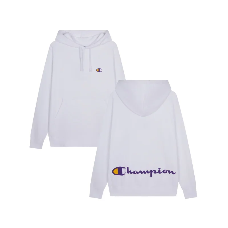 Champion Lovers Hoodie 2024 Autumn and Winter New American Style Hooded Solid Color Men's Coat Fashion Casual Women