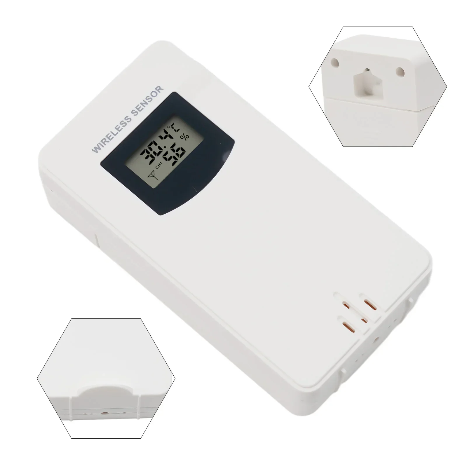 Wireless Temperature Humidity Sensor for FanJu Weather Station Wall Mount or Table Stand 433 92MHz RF Transmitting Frequency