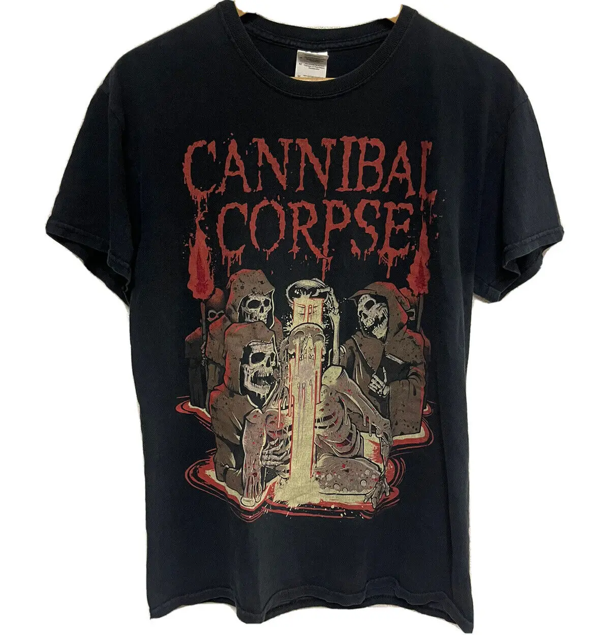 Мужская футболка среднего размера для взрослых Cannibal Corpse 2014, с рисунком Death Metal Rock Band Мужская футболка среднего размера для взрослых Cannibal Corpse 2014, с рисунком Death Metal Rock Band