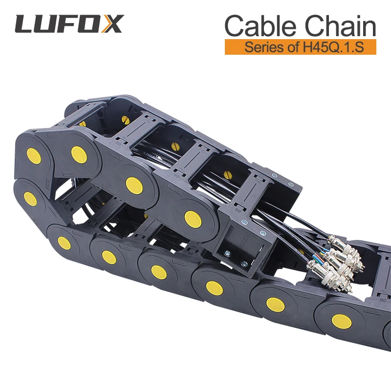 Picture 7: High quality 1-meter cable drag chain. Series of H45Q.1.S-Bridge type open of both side