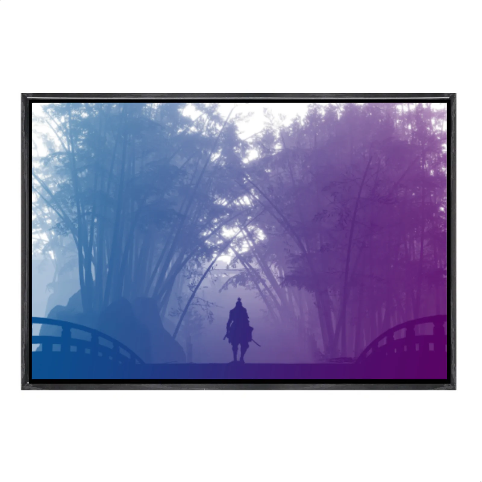 

Японская манга, многоразмерный холст, постер в двойной рамке, настенное искусство, домашний декор Sekiro для гостиной, спальни