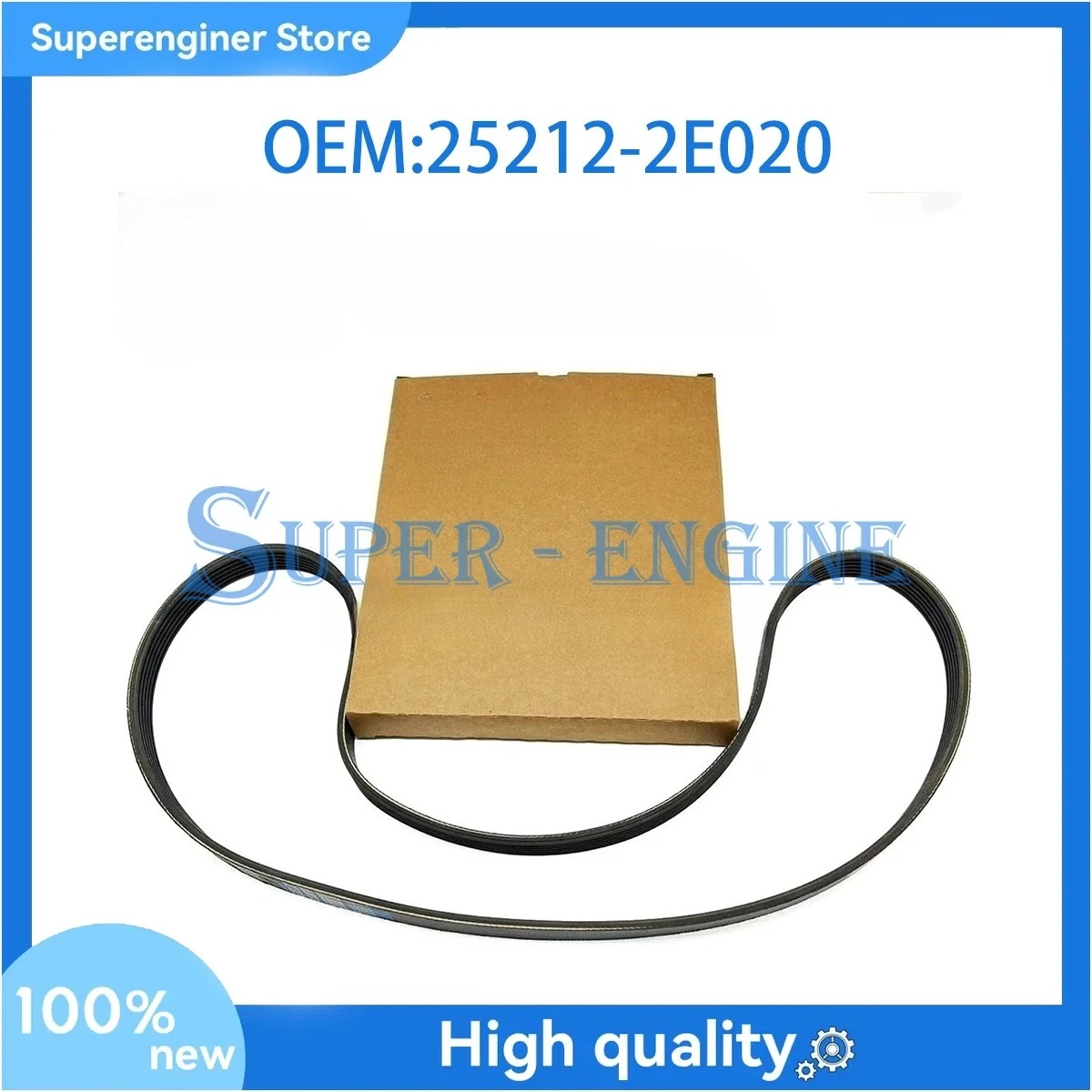 

1PCS 25212-2E020 252122E020 Serpentine V-Ribbed Fan Belt For HYUNDAI ELANTRA KIA FORTE 1.8L 2.0L