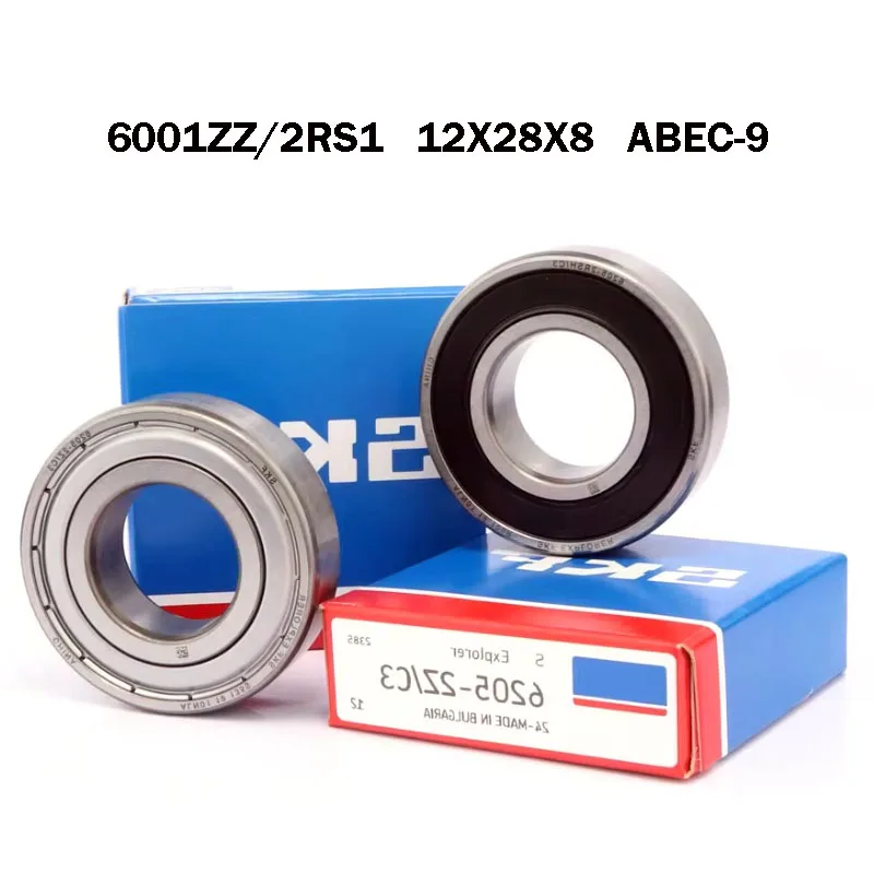 5PCS Sweden SKF bearings 6001-2RS1 6001-2Z ABEC-9 12*28*8 Deep Groove 6001 2RS1 6001 2Z 6001DDU Ball Bearings 6001 2RS1 6001-2Z