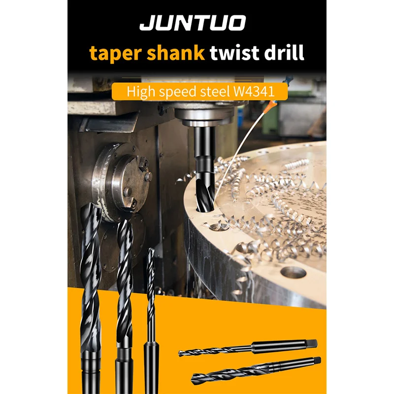 Juntuo High Speed Steel 4341 Cone Shank Twist Drill