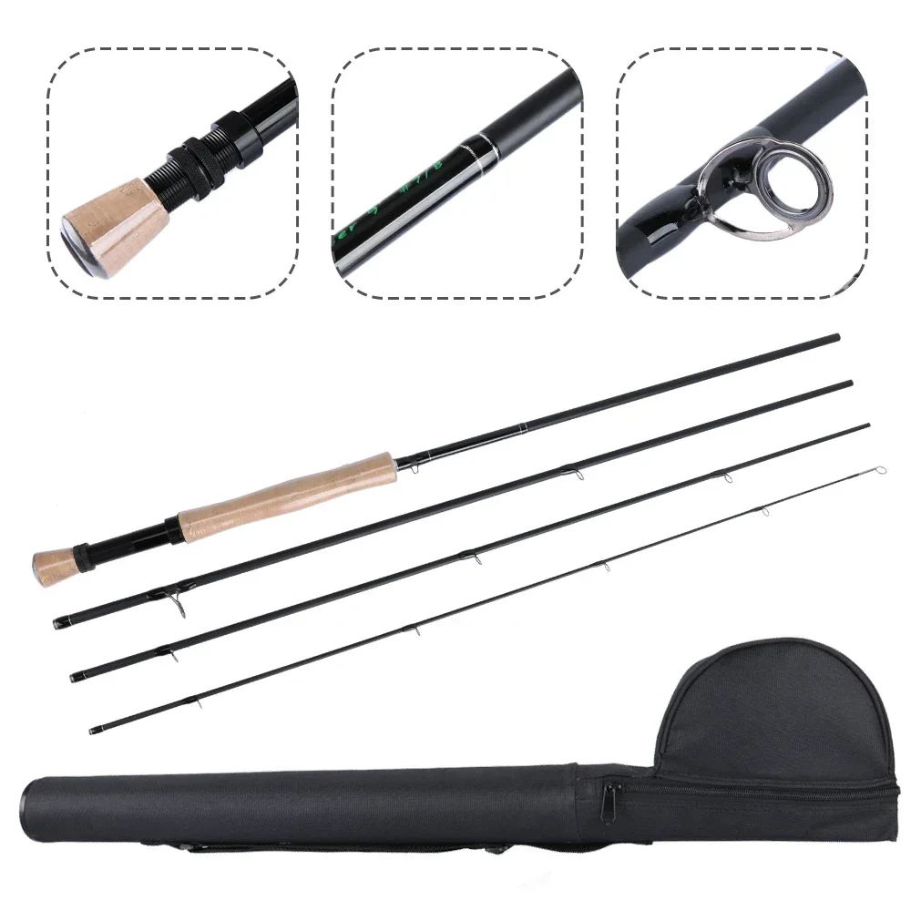 

Maxway 3/4 5/6 7/8 Fly Fishing Kit Lightweight Carbon Fiber Fly Fishing Rod and Reel Combo with Flies Fly Fishing Line Set