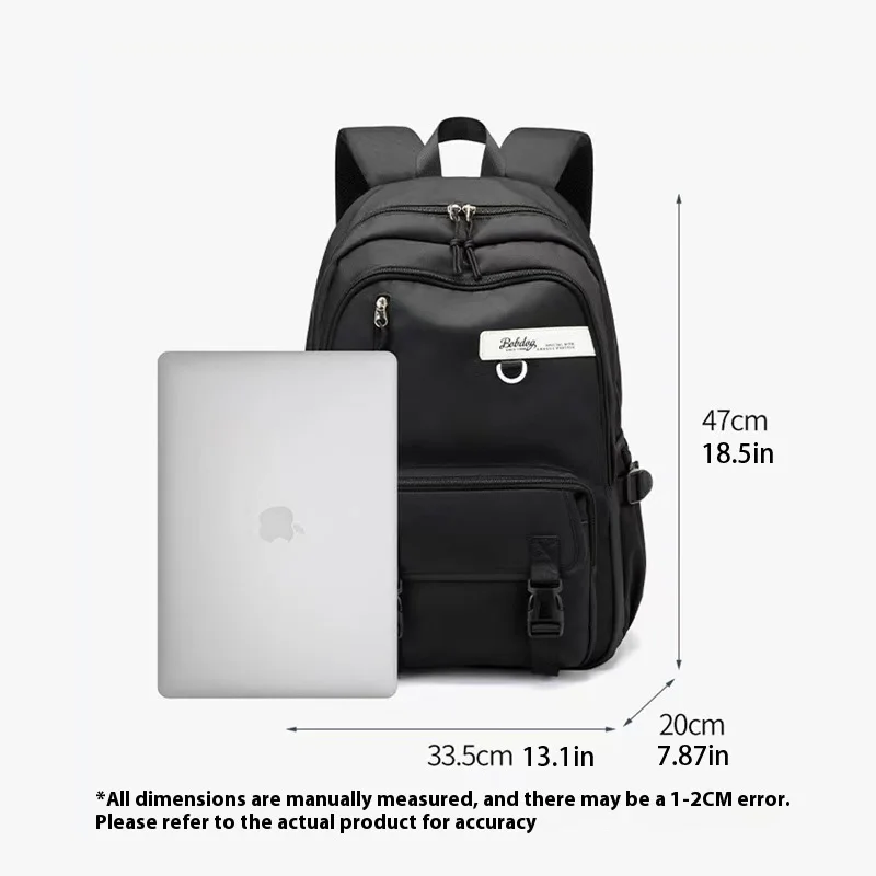 Retro large capacity backpack, student backpack, simple, lightweight, practical, fashionable, multifunctional backpack