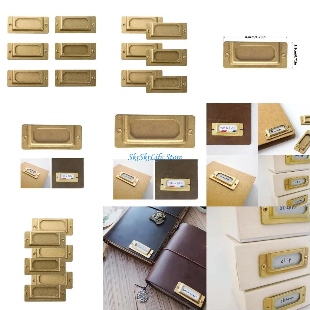 

E65E Metal Index Label Organiser For Notebook Journal Document Folder Classification