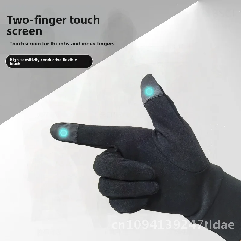 قفازات PROPRO كيفلر للتزلج للبالغين مقاومة للاهتراء ومقاومة للماء وشاشة لمس دافئة متوافقة مع واقي المعصم بخمسة أصابع