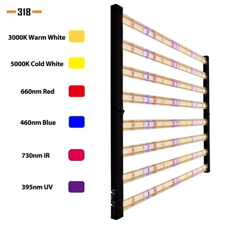 

318 800 Вт 8 бар Lm281b Pro Полный спектр Лучший урожай Коммерческий светильник для выращивания растений Led для освещения садоводства IP65