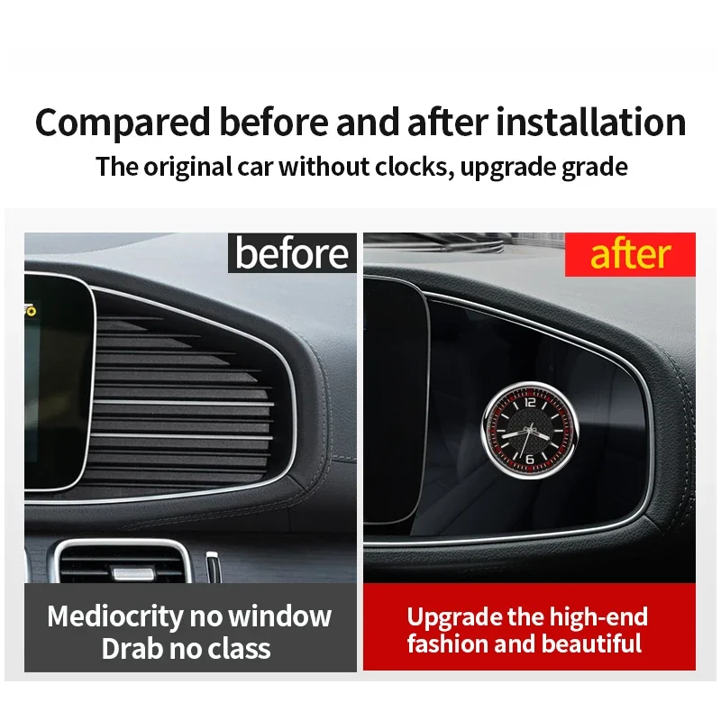 Car Clock for Mercedes gle w167 c167 gls x167 gle c167 coupeInternal  carbon benz gls x167 300d gle350 450 500e amg accessories