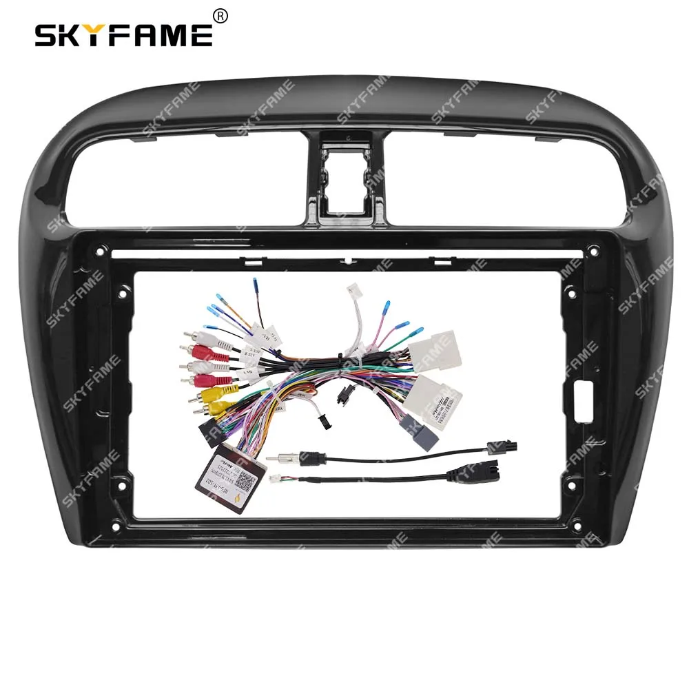 SKYFAME Car Frame Fascia Adapter Android Radio Dash Fitting Panel Kit For Mitsubishi Mirage Attrage Spacestar