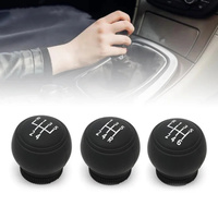 Car Silicone Gear Shift Knob Cover Gear Shift Non-Slip Grip Handle Protective Covers Manual 5 6-speed Car Interior Accessories