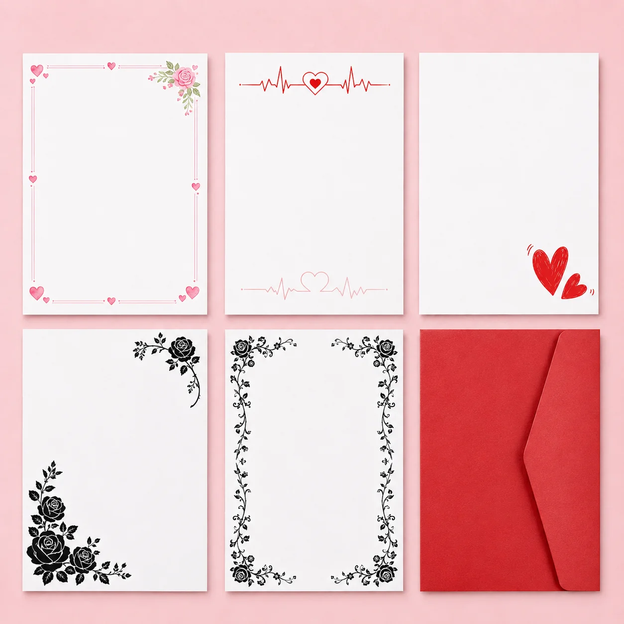 DIY custom envelopes and letters, custom Valentine's Day letters, friend's greeting letters, company document printing, mailing letters