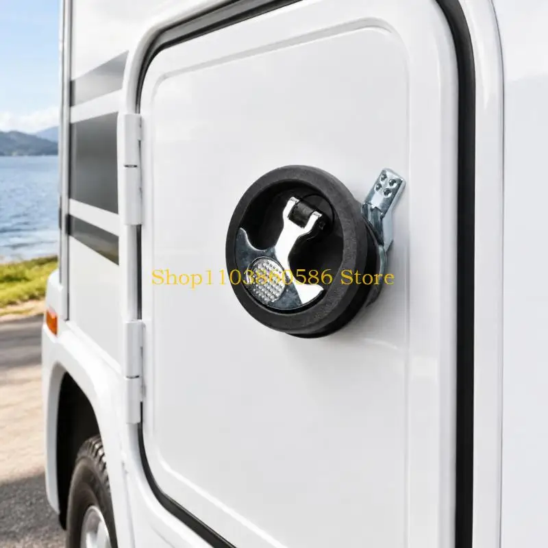 242A Trailer Boat Storage Door Lock, Recreational Vehicle Storage Compartment Fastener with Electroplated T-Handle, Reinforced