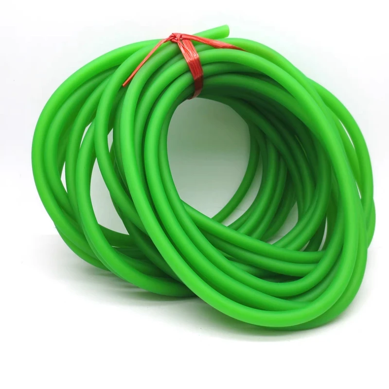 Imagem -02 - Verde Faixa de Borracha Natural Látex 310 Metros 3070 Tubo Puxar Corda os Tubos de Látex Torniquete Corda Elástico Slingshot Borracha Banda 3*7