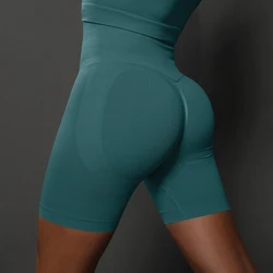 Women Shorts Yoga Fitness Shorts Running Cycling Shorts Breathable Sports Leggings Seamless High Waist Summer Workout Gym Shorts