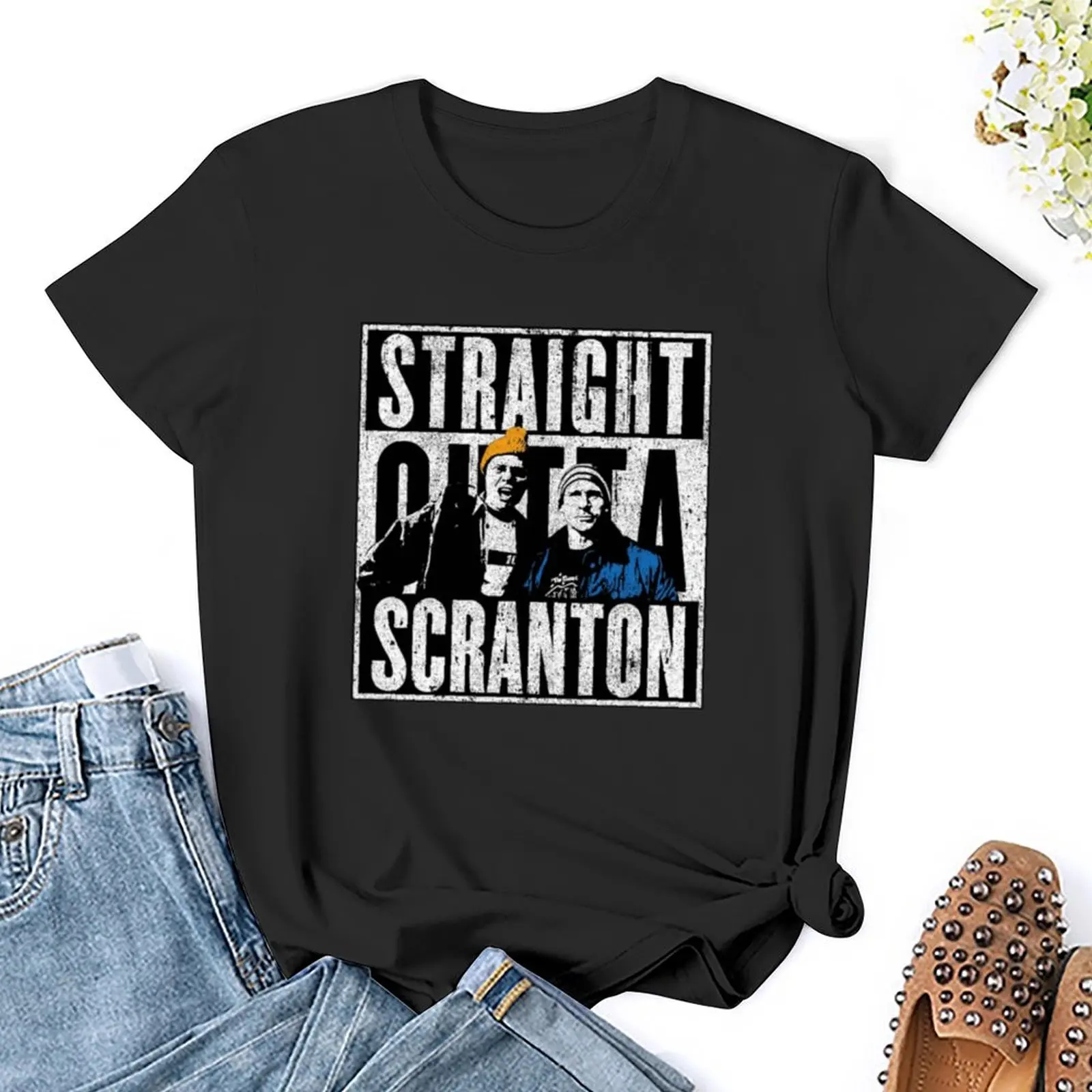 T-shirt Straight Outta para mulheres, secagem rápida, Customs Design Your Own, New Edition