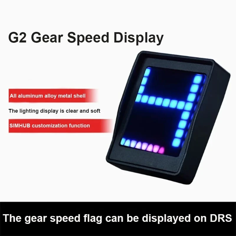 PC Sim Racing Dashboard Flag Signal Light G2 Gear Display for Logitech G29 G27 T300 Simagic Moza Fanatec