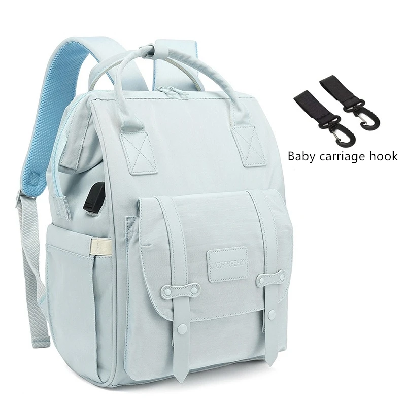 Baby Nappy Bag Mummy Bag Backpack Waterproof Handbag Outdoor Travel Mommy Maternity Bag With Hook