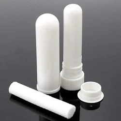 10Pcs Inhaler Stick Essential Oil Aromatherapy White Nasal Inhaler Tubes Empty Blank Nasal Inhalers for Essential Oils