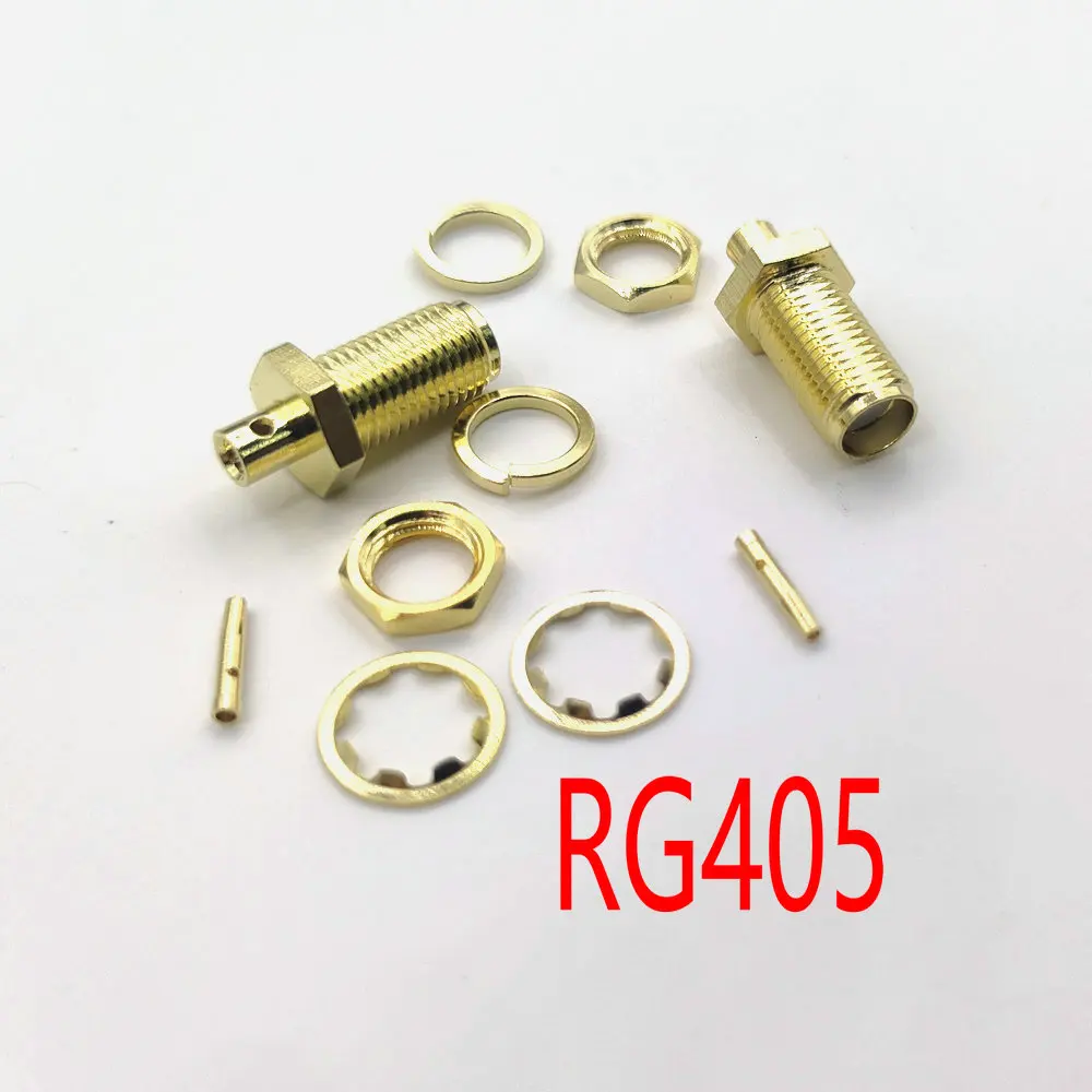 SMA Female Crimp Connector For solder RG405 0.086