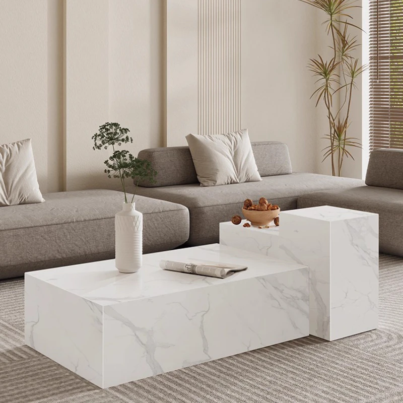 

Aesthetic Unique Coffee Table Living Room Accessories Clear Simple Standing Side Table Modern High Quality Mesas Bajas Furniture