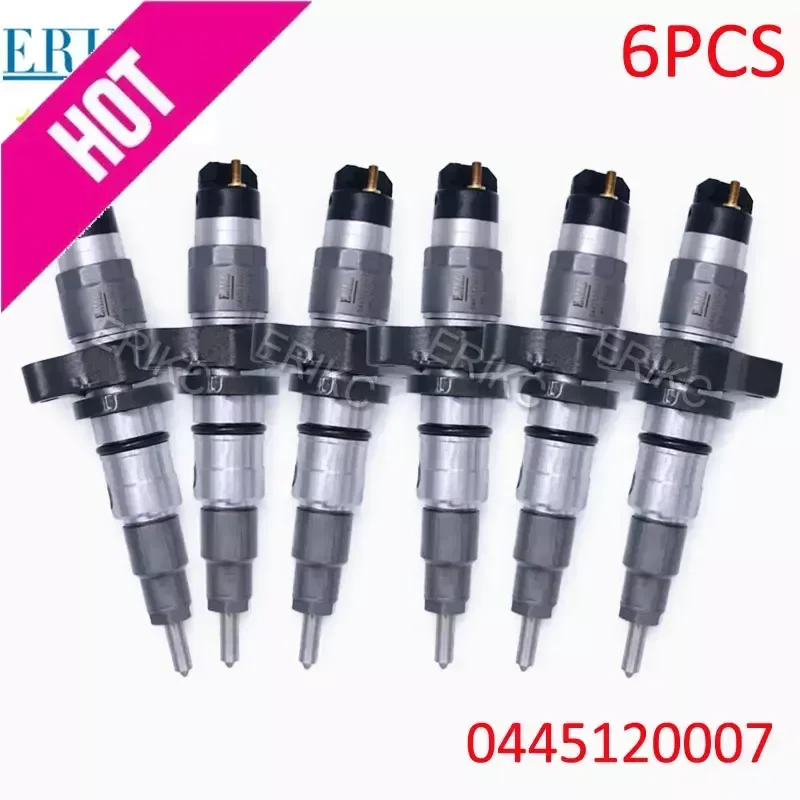 6PCS 0445120007 Fuel Injector 0 445 120 007 Diesel Engine Nozzle 2R0198133 2830957 for CUMMINS Sprayer