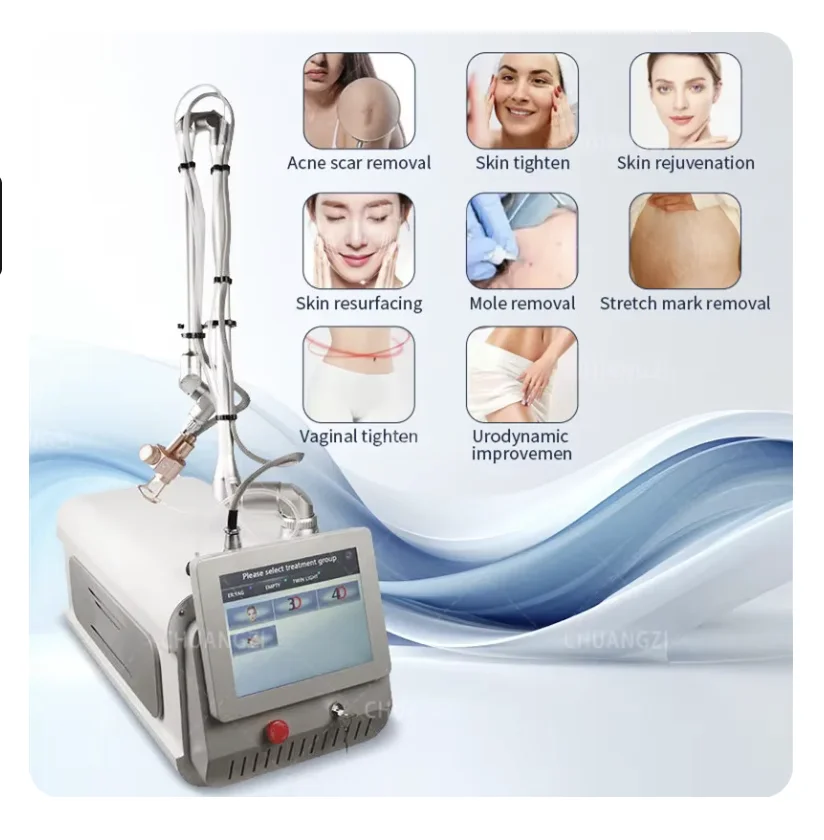 

CO2 Fractional Laser Machine Skin Rejuvenation 10600nm Cosmetic Acne Scars Vaginal Tightening Dot Matrix Radio Frequency