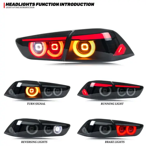 8 best sales mitsubishi lancer tail lights - №2