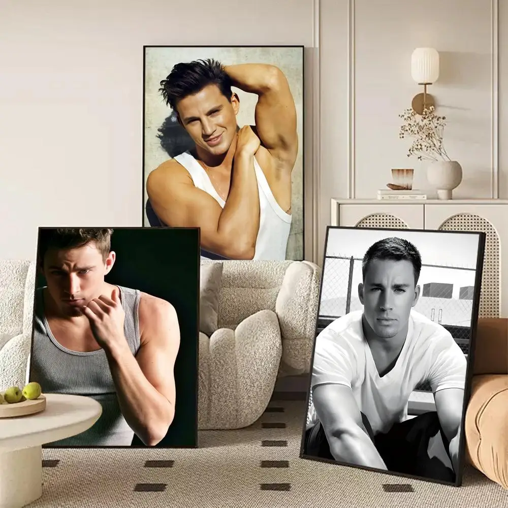 ملصق تاتوم على شكل نجمة C-channing ملصق جداري عصري جيد مطبوع على ورق PP لتزيين غرفة المعيشة والمكتب #2