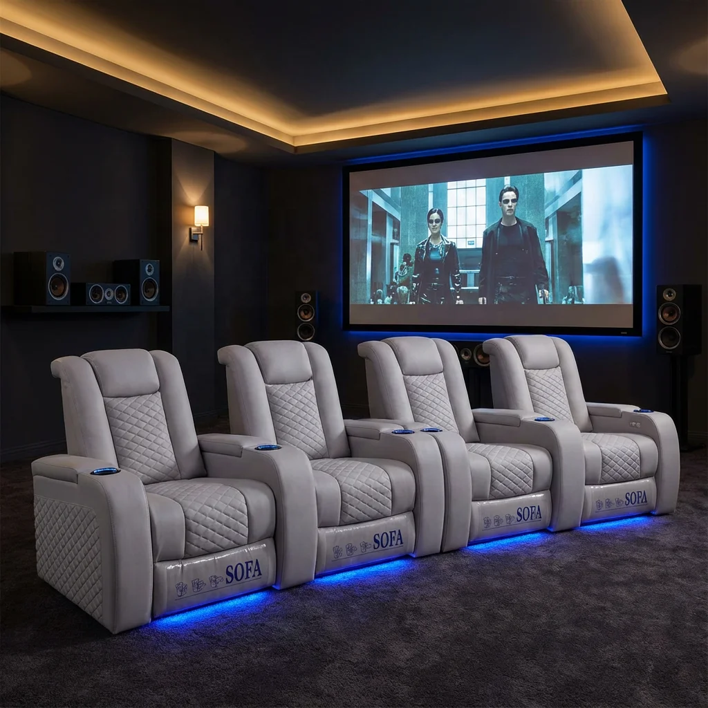 Home Cinema Recliner Chairs - Théâtre moderne amour siège chaise inclinable